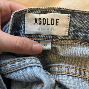 AGOLDE criss-cross upsized jean